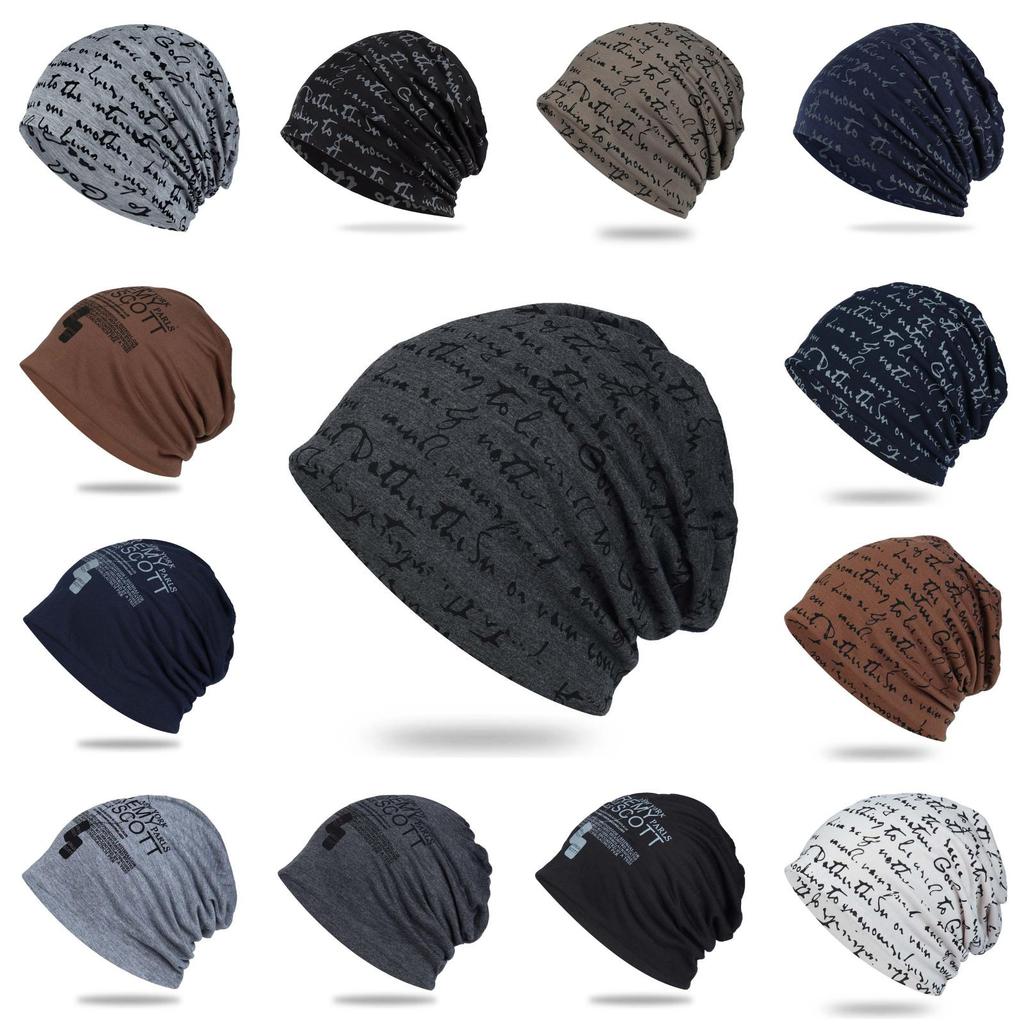 Hip Hop Letter Knit Beanie With Breathable Polyester For Adults Spring Autumn Wear