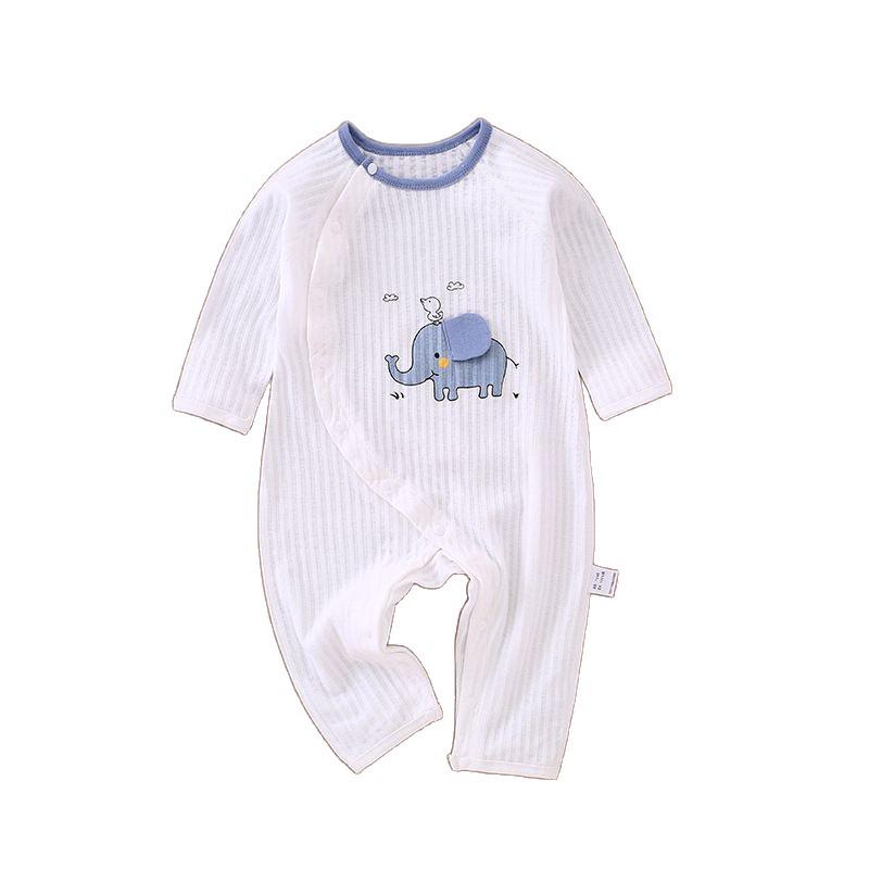 Pure Cotton Baby Romper - Soft, Skin-Friendly, Long Sleeve Pajamas for Newborns