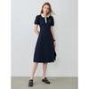 Chuyu 2025 Spring/Summer Academy Style POLO Midi Dress