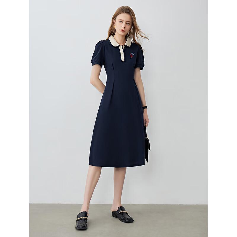 Chuyu 2025 Spring/Summer Academy Style POLO Midi Dress