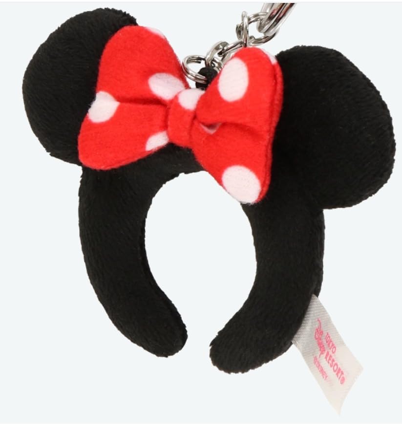 Disney Minnie Maus Stirnband Schlüsselanhänger Tokyo Disney Resort Exklusiver Schlüsselanhänger