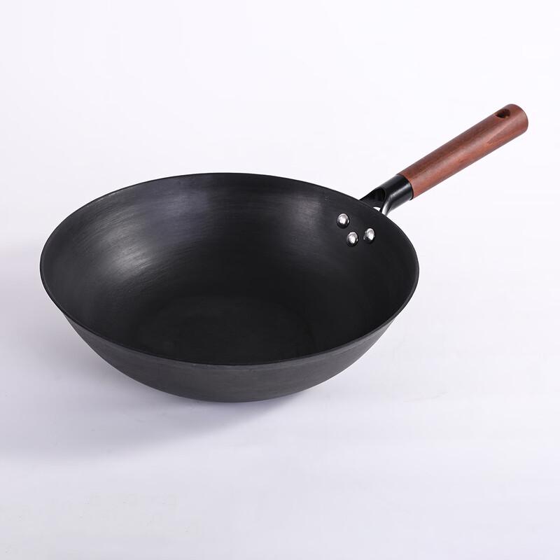 ZISIZ Old-Style Cast Iron Non-Stick Wok