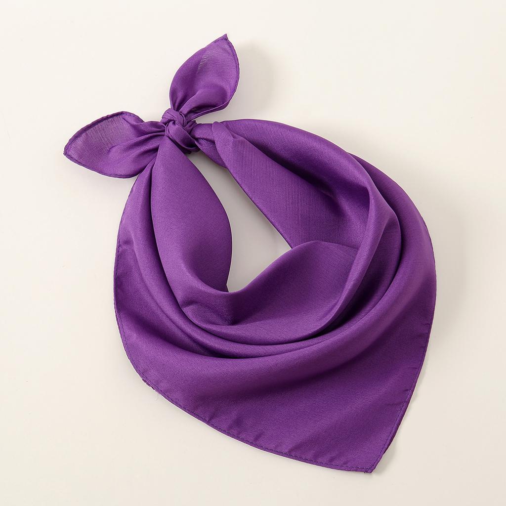 Einfacher quadratischer Polyester-Schal für Damen, Schaloberteil, Kopftücher, Leichte Halstücher, Haarbandana, Halstuch, Muslimischer Hijab