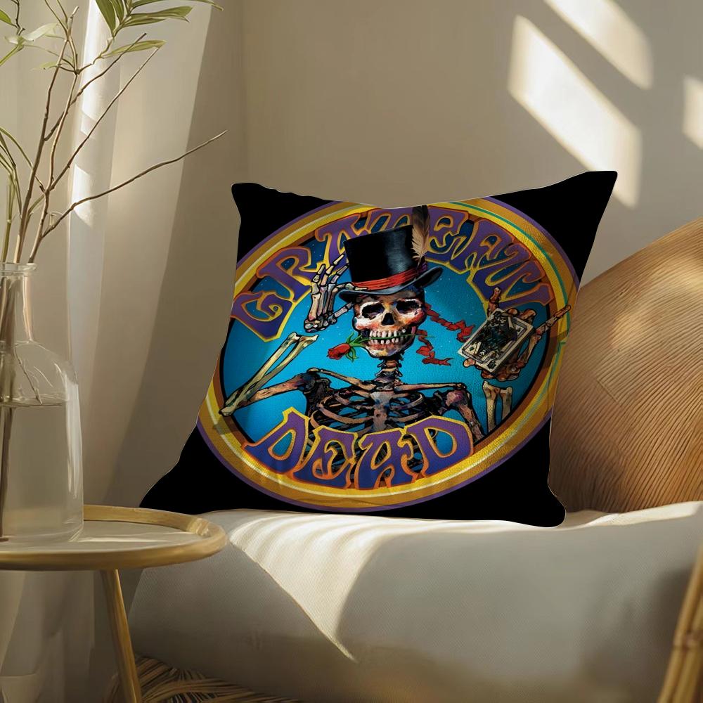 Gratefuldeadrockband Pillow Case Pillowcase, Double-Sided Printed, Sofa Cushion, Bedroom Headboard
