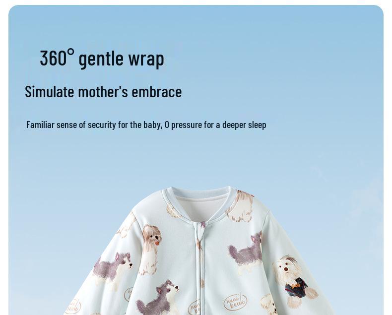 Thickened Cotton-Padded Baby Sleeping Bag with Footed Design for Autumn & Winter