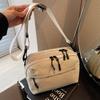 Simple Casual Shoulder Bag Oxford Cloth Wide Shoulder Strap Large Capacity Messenger Bag Men's and Women's Commuter Bag Women's