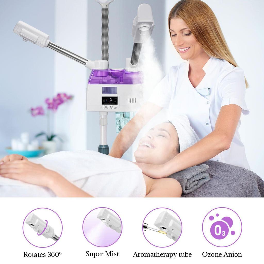 Dual-Mode Facial Steamer: Cold & Hot Hydrating Beauty Spray Machine
