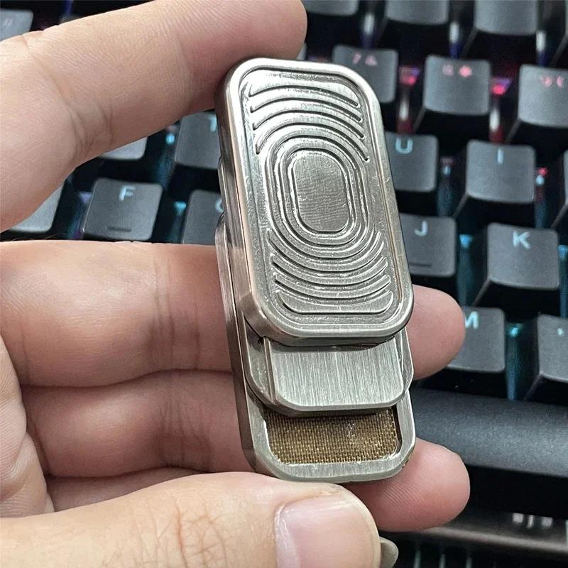 EDC Metal Fidget Slide Toy - Stress Relieving EDC Fidget Slide Leisure Metal Adult Hand Toy Office Desk Toy Gift Pressure Toys