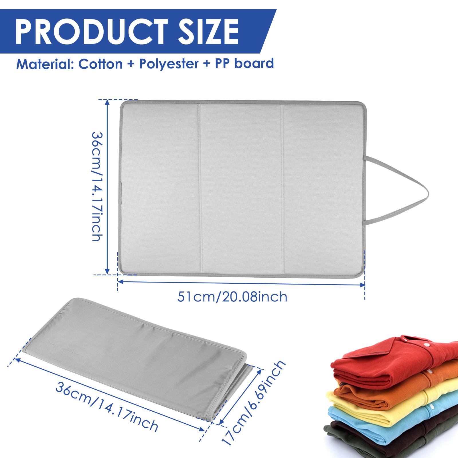 

Ironing Blanket Ironing Mat Upgraded Thick Portable Travel Ironing Pad Length of 26.8/20inch Isolate Heat Pad Cover for Washer