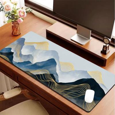 Art Ink Landscape Tree Table Cushion Mouse Pad Nootbook Game Rug Large Gaming Non-slip Laptop Tablet Mat PC Extended Pad Playmat