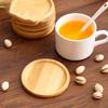 Round Walnut Wood Coaster Durable Stand Mug Tea Coffee Cup Pad Heat Resistant Beech Wood Coaster Table Tableware Decor