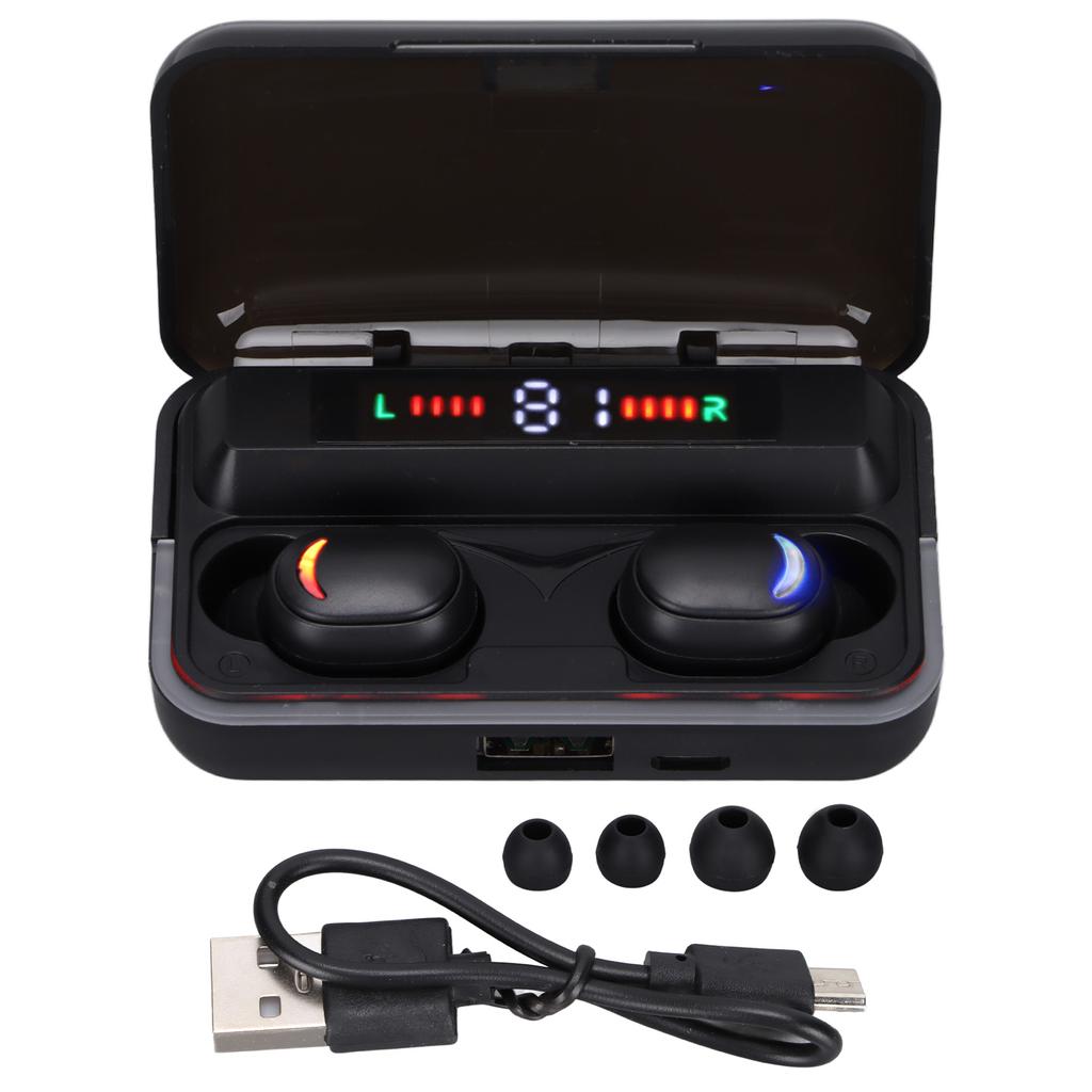 Wireless Earbuds LED Display Noise Reduction Bluetooth 5.1 Earphones with Charging Box for Sports Driving
