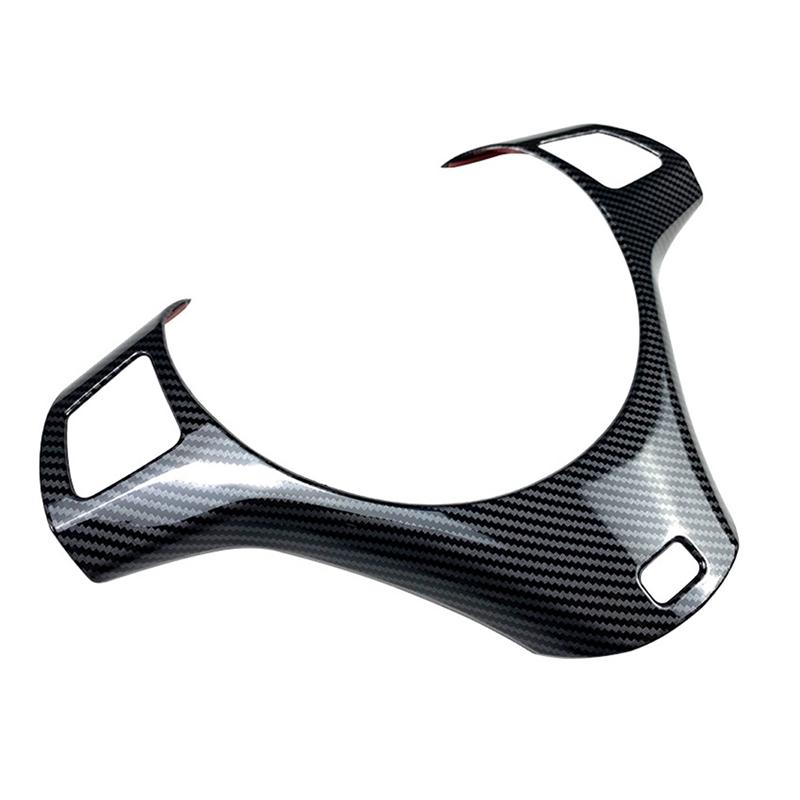 LHD Carbon Fiber Car Steering Wheel Trim For -BMW 3 Series E90 E92 E93 2005-2012 Car Steering Wheel Decoration