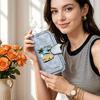 Women Long Wallet Summer Holiday Print Multi Card Holder Purse Fashion Casual Forever Design Portable Female Daily Clutch