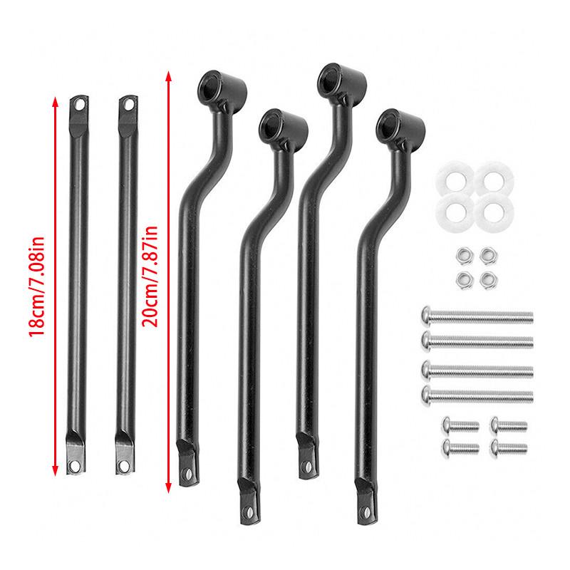 Universal Motorcycle Black Saddle Bag Refit Saddlebag Support Bars Mounts Bracket Side Luggage For Harley