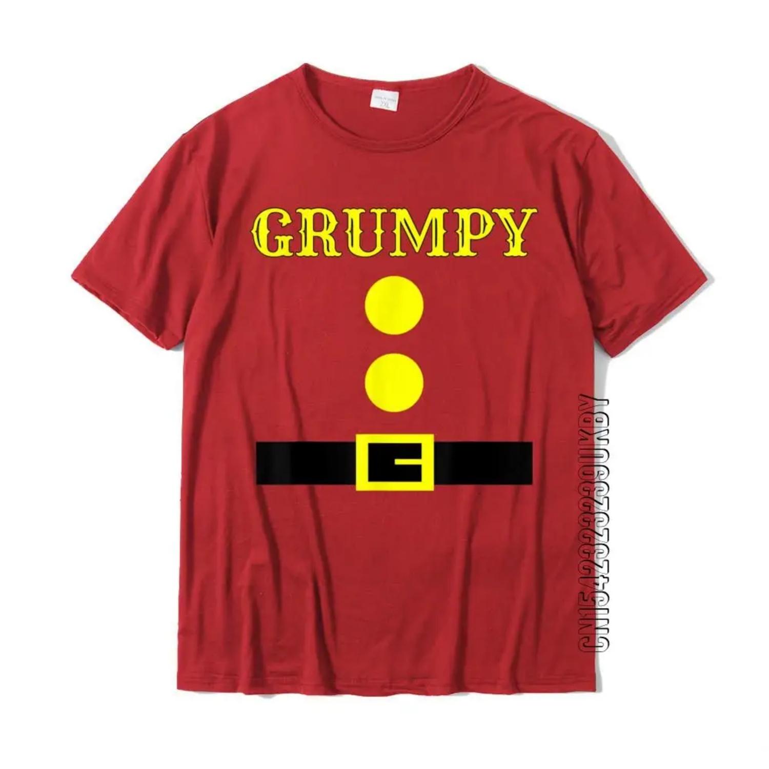 Grumpy Dwarf Halloween Costume Grumpy Dwarf Tshirt Grumpy T-Shirt Cotton Crazy Tops Shirt Hip Hop Men T Shirts Normal S чёрный