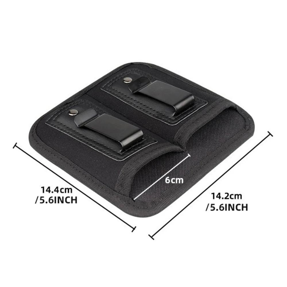 Taktische Nylon-Magazintasche Holster Pistole 9mm Verdecktes Tragen Magazintasche mit Clip Glock 19 21 Beretta 92 Pistolenmagazintasche