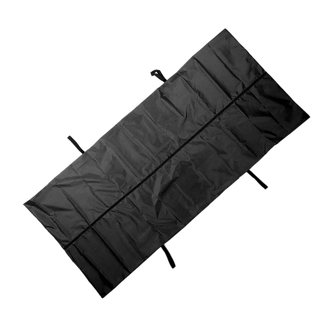 Cadaver Bag Leakage Proof 210D Waterproof Body Storage Bag Corpse Bag Funeral Supplies(Black )