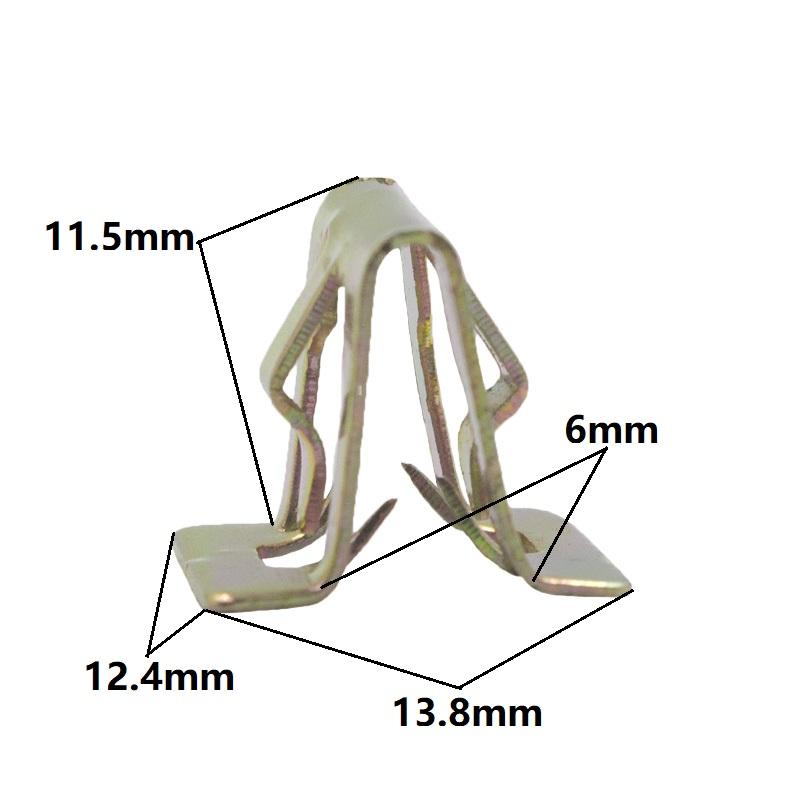 Metal Clips Retainer Instrument Panel Auto Fasteners Universal Car Radios Dashboard DVD Metal U Cord Lock Retaining Clip