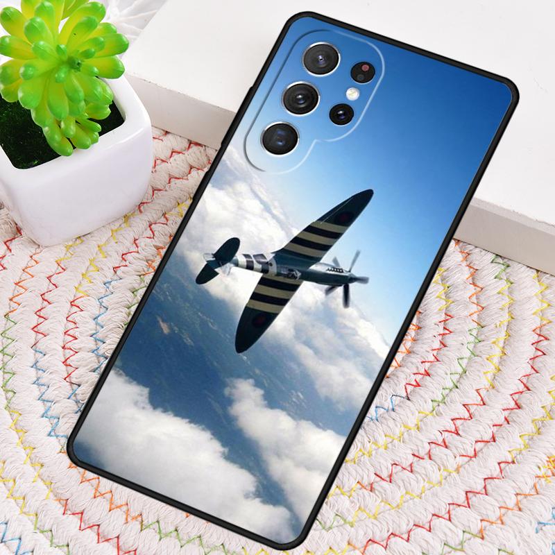 Spitfires Militärisches TPU-Handyhülle Für Samsung Galaxy note 10 pro S26 S25 S24 S23 S22 Ultra Plus S21 FE S20 Stoßfeste Hülle