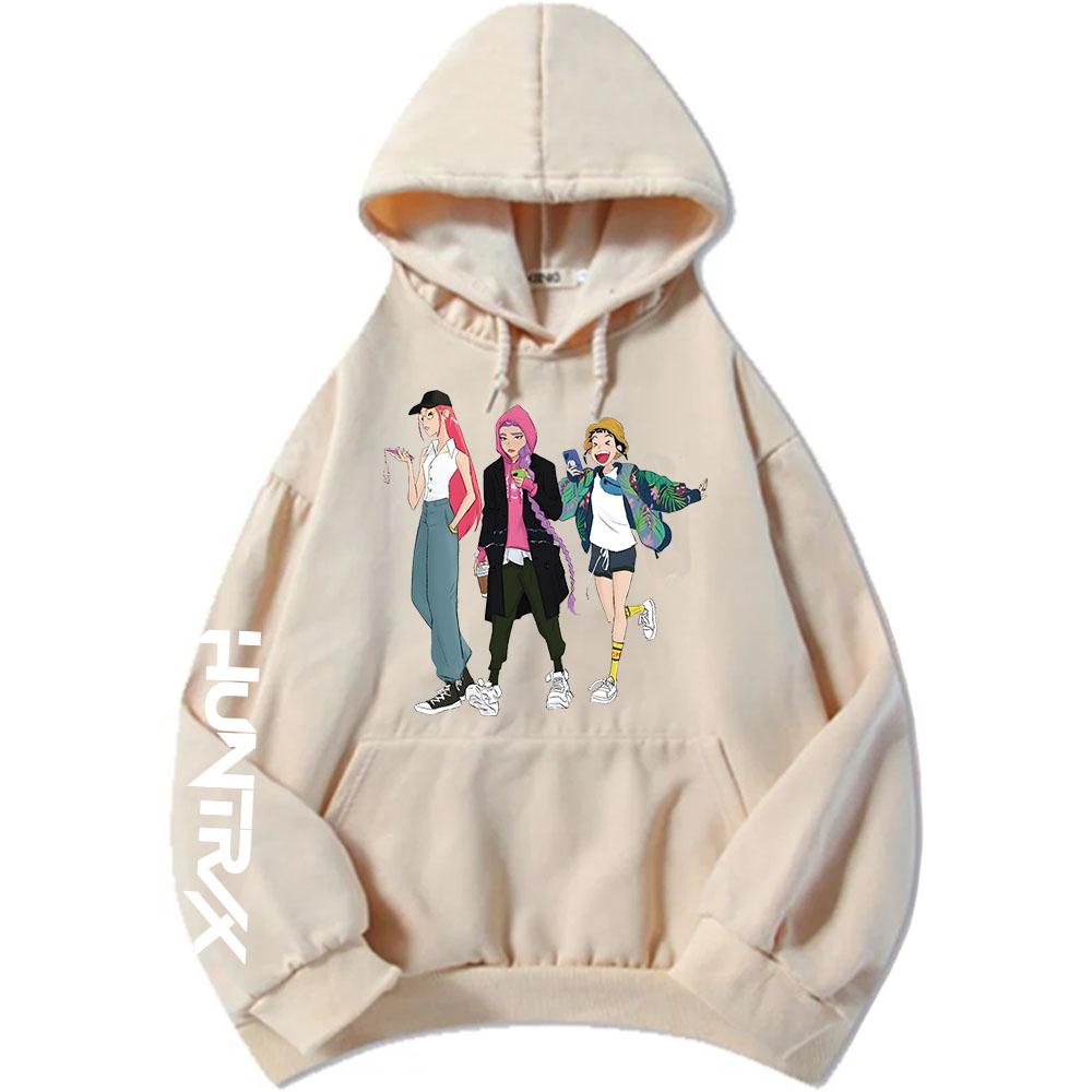 Saja Boys Glow in The Dark Adult Hoodie KPop Demon Hunters Graphic Printing Sweatshirts Long Sleeve Hooded Pullovers Men