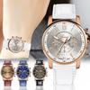 Women's Leather Quartz Analog Wrist Watch Multifunctional Waterproof Watch Fashion Durable Luxurious Watch Reloj Para Mujer