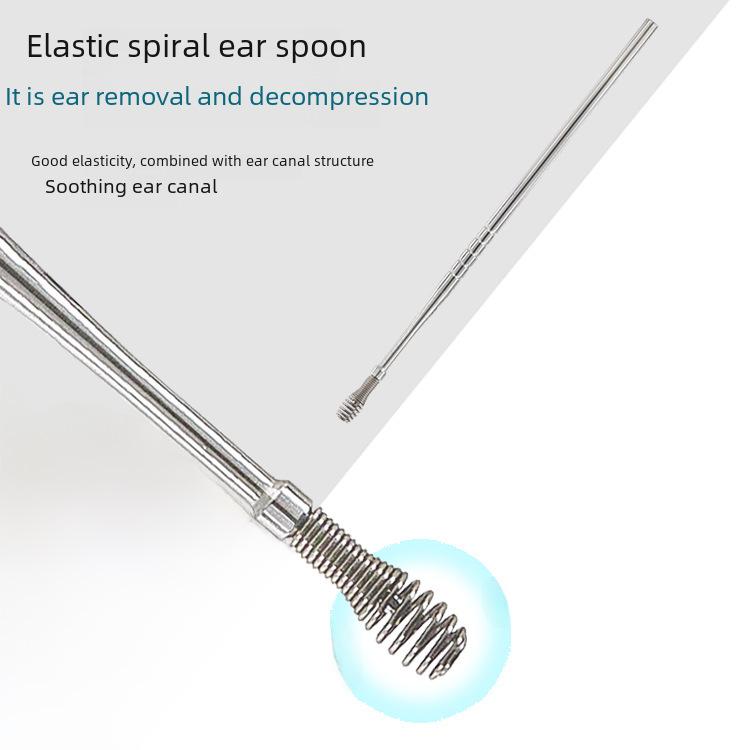 6-teiliges tragbares Spiral-Ohrreinigungs-Werkzeugset
