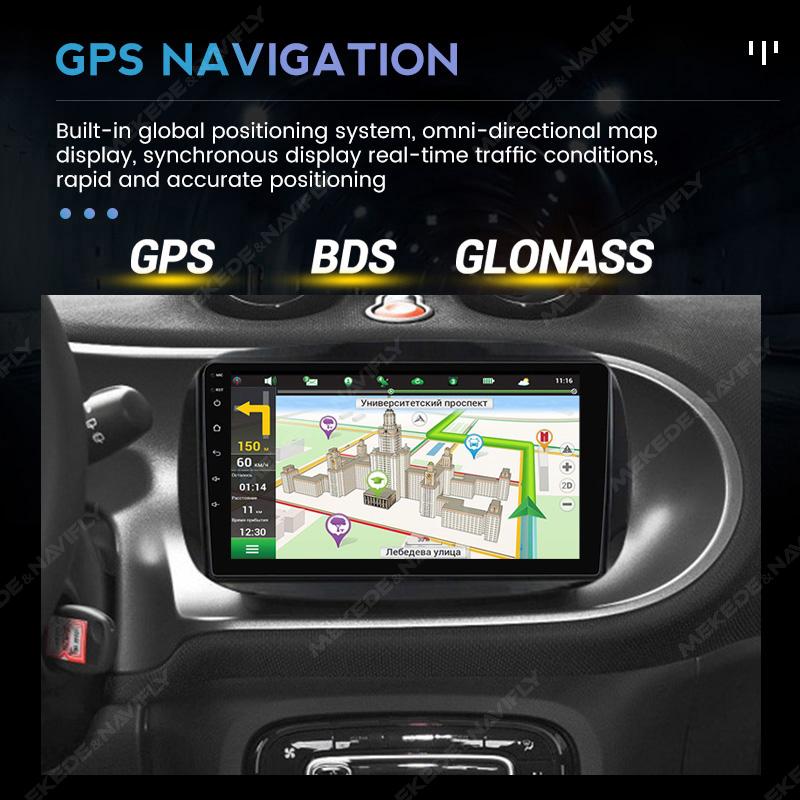 NEW Android For Mercedes Benz Smart 453 Fortwo 2014 2015 2016-2020 Car Radio Multimedia Player Navigation GPS RDS Stereo Carplay