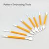 8 Pcs Carving Pen/Shaping Knife Embossing Tool Clay Polymer Clay Plasticine Carving Tool Sculpture Embossing Device Plastic Set