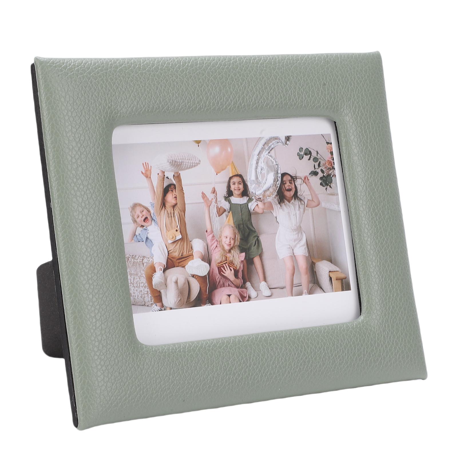 Фоторамка для пленки Instax Wide, из ПУ-кожи, настольная, для спальни, гостиной, книжной полки, зеленая зелёный
