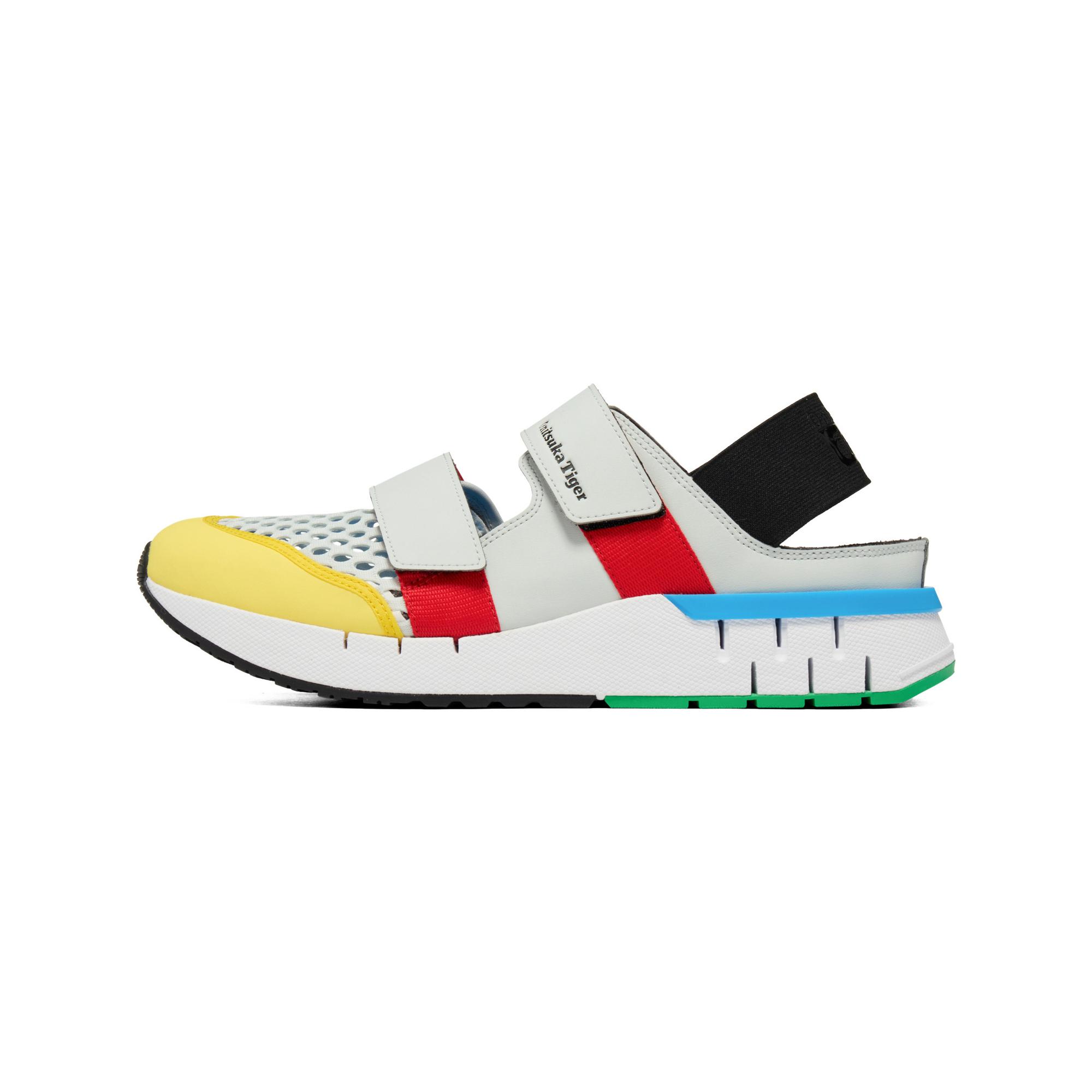 

Onitsuka Tiger REBILAC SANDAL Synthetic Leather River Trekking Shoes Unisex Ecru/Yellow/Red 1183A966-021 43.5