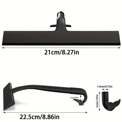 1 Stück Silikon Duschabzieher für Glastüren, Mehrzweck Glaswischer Schaber für Badezimmer, Toilette, Autoscheibe, Fliesenwand, Auto