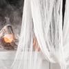 Halloween Scene Setting Cloth Vintage Horror Theme Gauze Tattered Fabric Reusable Cobweb DIY Scary Atmosphere Ghost Haunt/Bar/Party Decoration