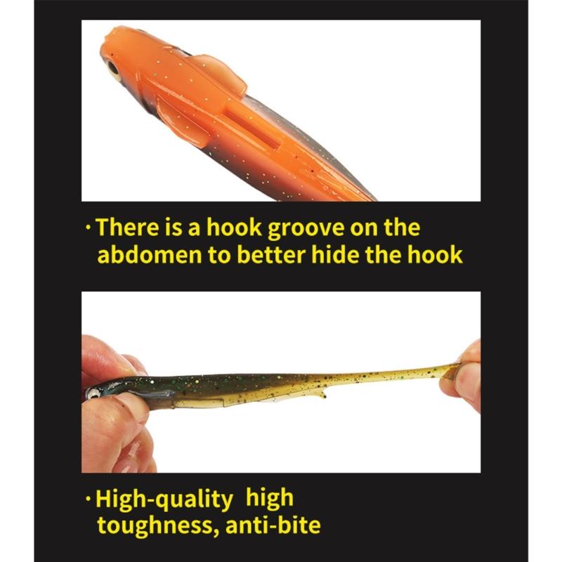 Fishing Lures for Saltwater Paddle Tail Swimbaits T Tail Baits Artificial Baits Fishing Lure for Trout Swim Baits