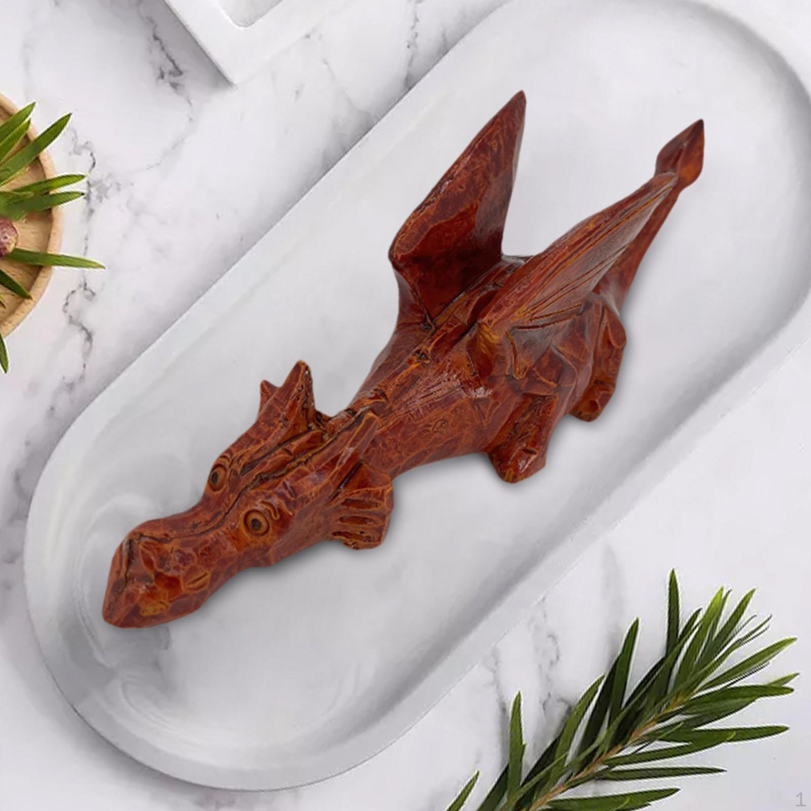 

Фигурка дракона, скульптура из смолы для полки шкафа-витрины 5cmx18cmx7cm