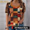 Women's Fashion Casual Short Sleeve Blouses & Shirts