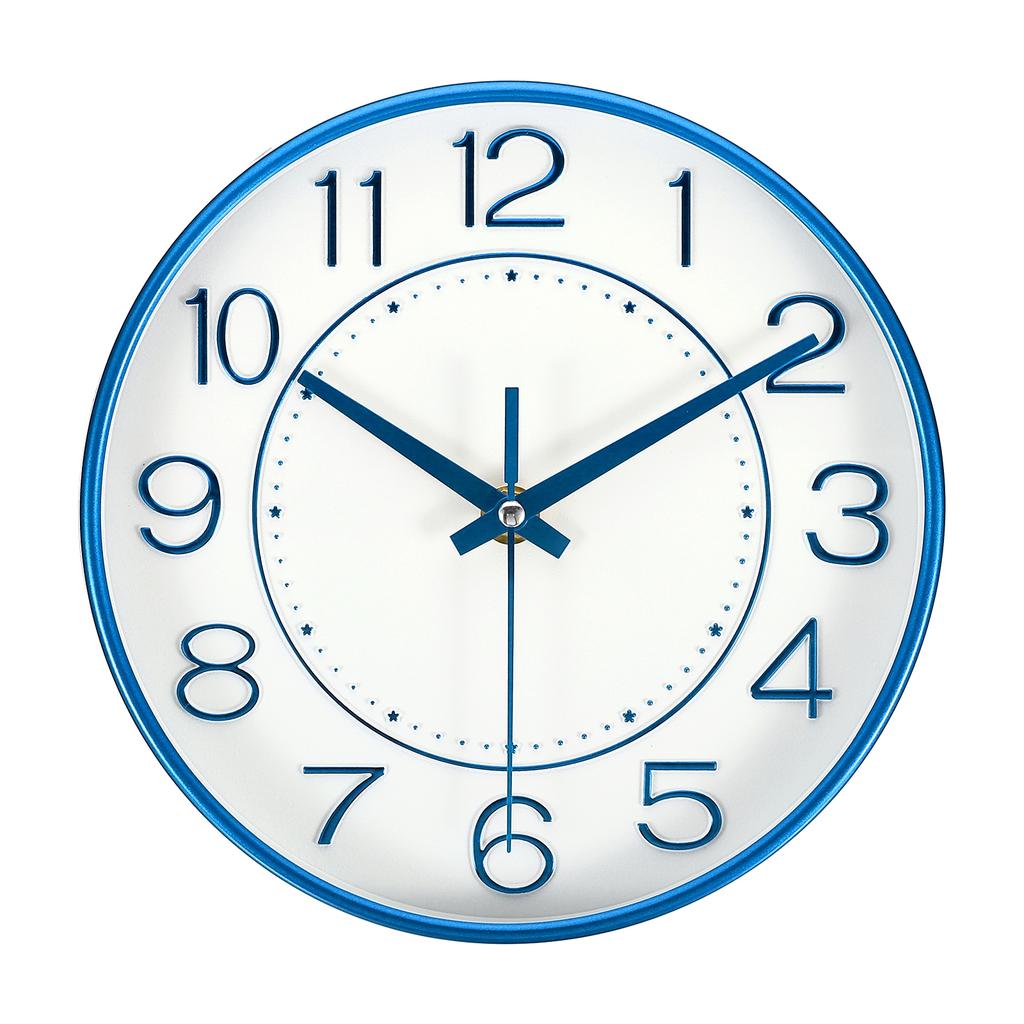 Uxcell 8 Inch Wall Clock Battery Operated Silent Non-Ticking Round Modern Wall Clock for Kitchen Office Bedroom Decor Featuring