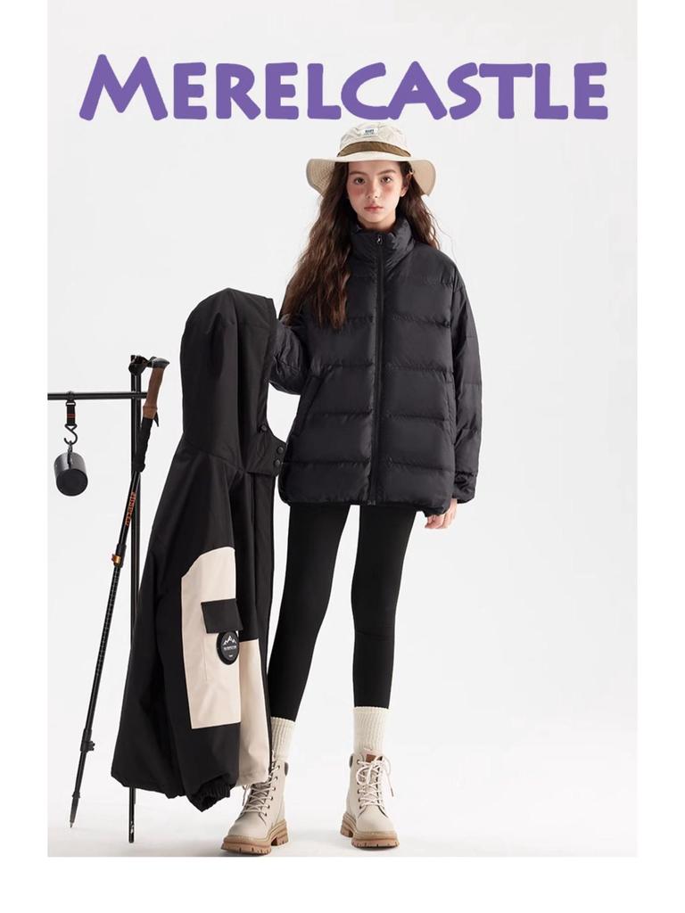 2024 Girls' Winter 3-in-1 Down Jacket - Windproof, Waterproof, Detachable for Big Kids