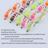 5 Stück #6 #8 #10 #12 Eisangeln Epoxidnymphe Messingperlenkopf Schnell sinkend Scud Bug Wurm Fliege für Forellen Panfish Angelköder