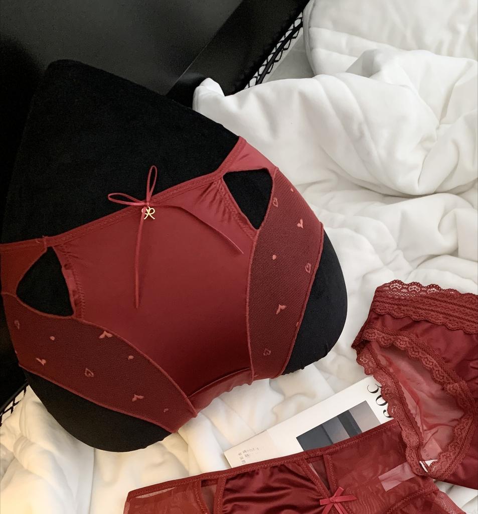 Ladies Spring Summer Sexy Lace 10A Anti-bacterial Love Mesh Low Rise Panties