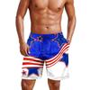 Herren Shorts mit Aufdruck zum Unabhängigkeitstag, lässige Mode-Shorts, bedruckt, lockere, atmungsaktive Shorts