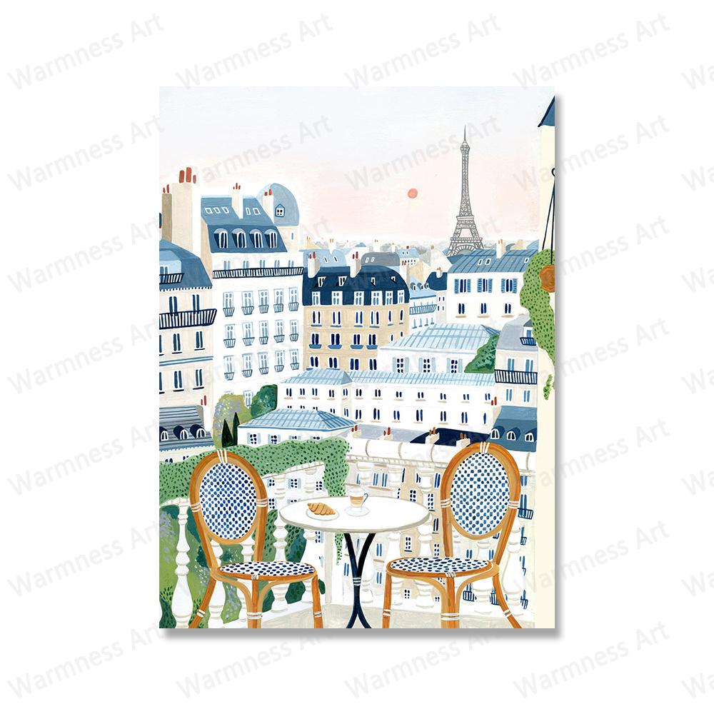 Travelling Urban Landscape Poster Hungary Italy Amsterdam New Zealand Switzerland Wall Art On Canvas