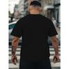 European Size Men's Large Barbecue Pattern T-Shirt - Oversized Casual Summer T-Shirt with Barbecue Illustration