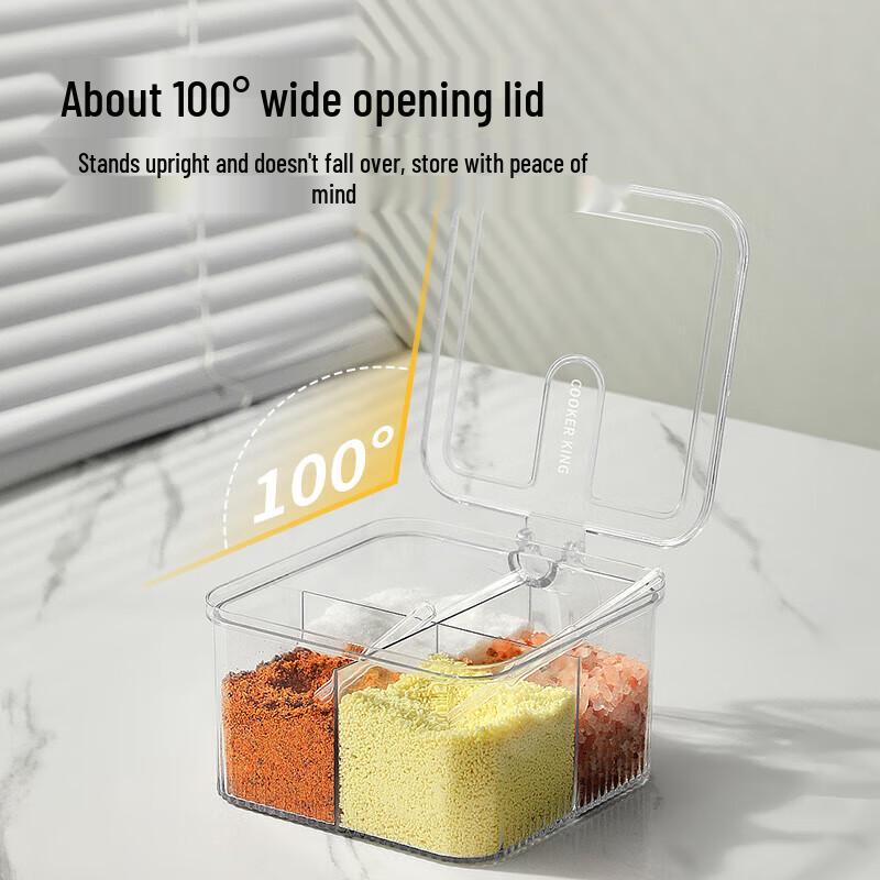 Chahua Mehrfachfach Transparenter Gewürzorganisator