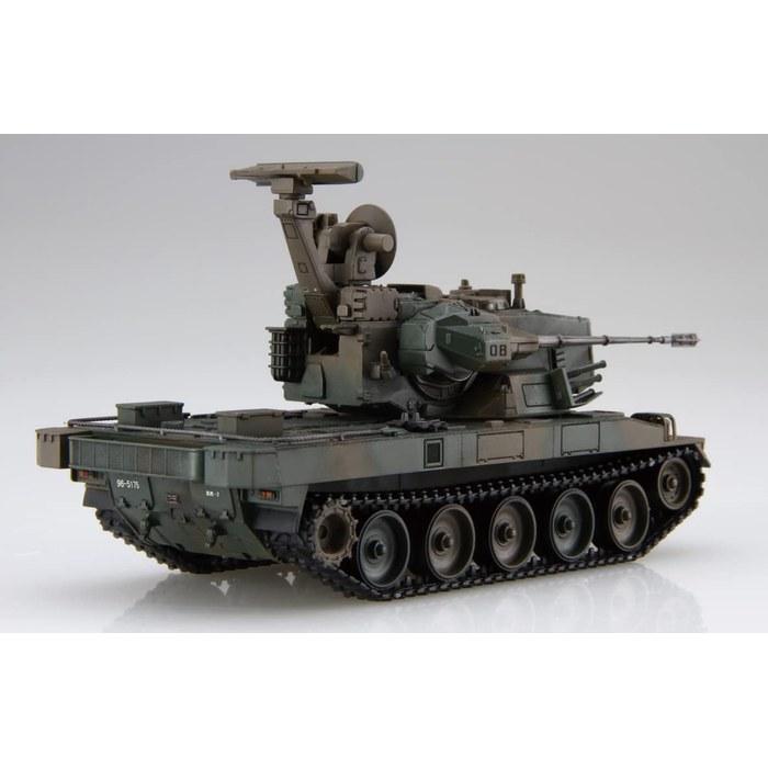 Fujimi Model 1/72 Military Series No.9 EX-2 JGSDF 87 Self-Propelled Anti-Aircraft Gun (with Crew, 2 Vehicles) 72M-9 EX-2 Gray