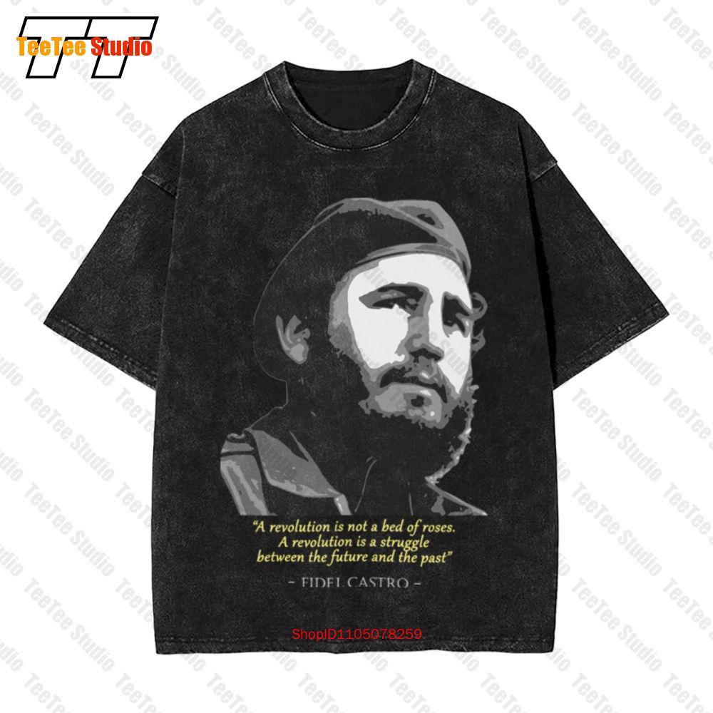 Fidel Castro Quote Vintage Oversized TShirt RPD S