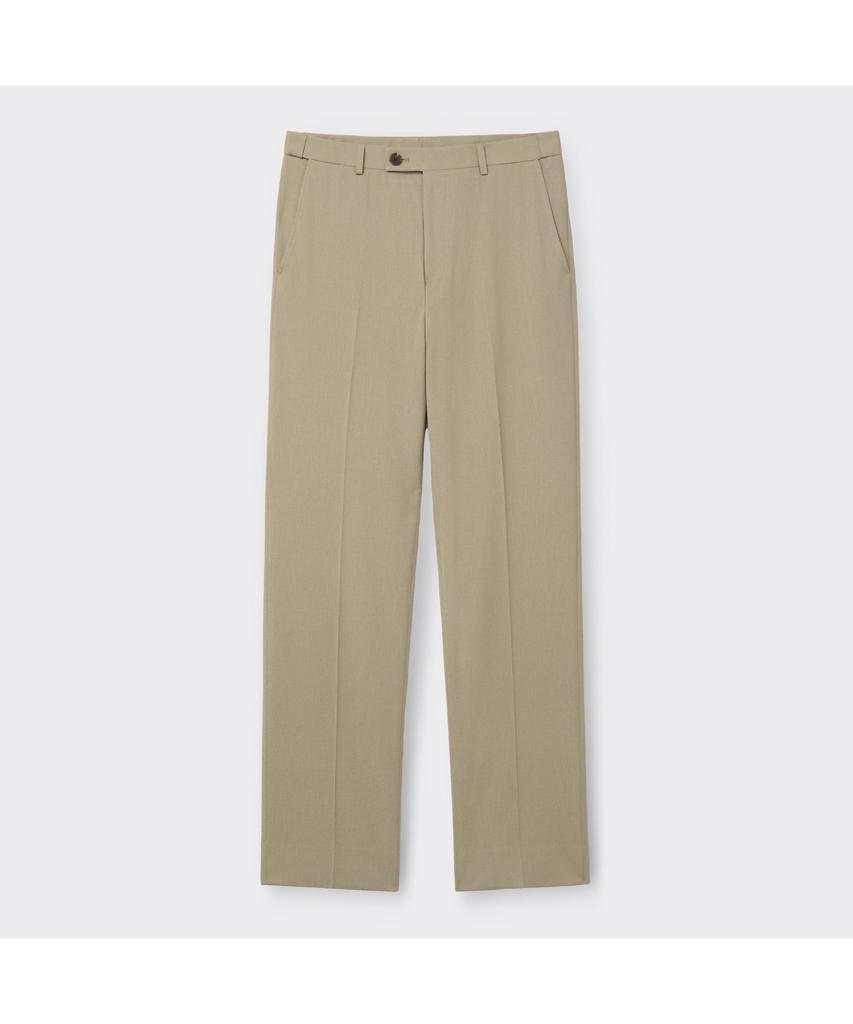 Keoseuuteommellou Beige Regular Fit Twill Setup Pants Cwpam26402Bex