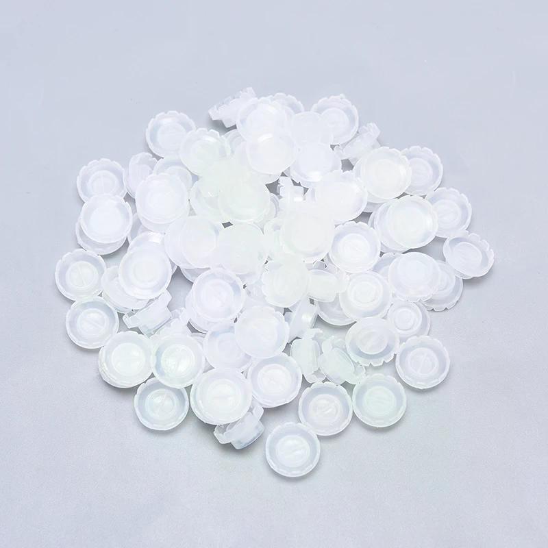 50/100pcs Eyelash Grafting Eyelash Blossom Cup Sun Flowering Glue Holder Ring