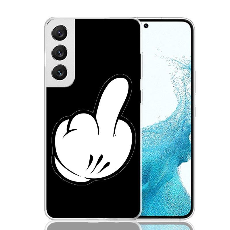 Middle Finger Phone Case For Samsung Galaxy S26 Ultra S23 S24 S25 Edge S20 FE S21 S22 Plus Soft Print Shell Cover Fundas Galaxy