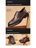 Men's Formal Genuine Leather Derby Shoes - Cowhide, Breathable, Casual, British Style, Wedding Groom Shoes
